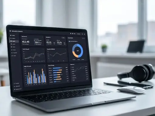 S73-Digital-Agency-Data-Driven-SEO-510x383 Website designers laptop showing data driven SEO dashboard